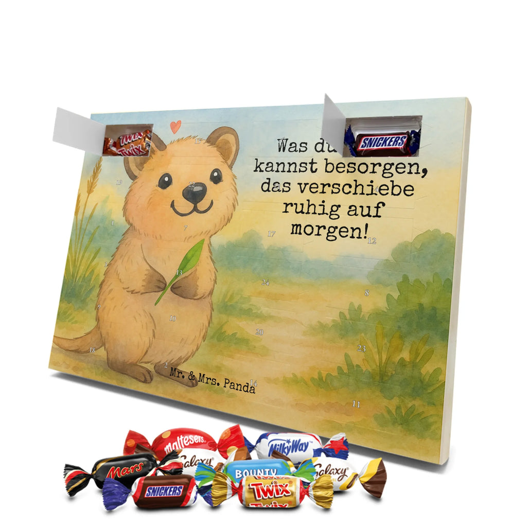 Chocolate advent calendar Quokka Happy Design card, gift ideas, gifts, small animals, cute, cute animal motives, hand drawn, funny sayings, good mood, special gifts, animal lover