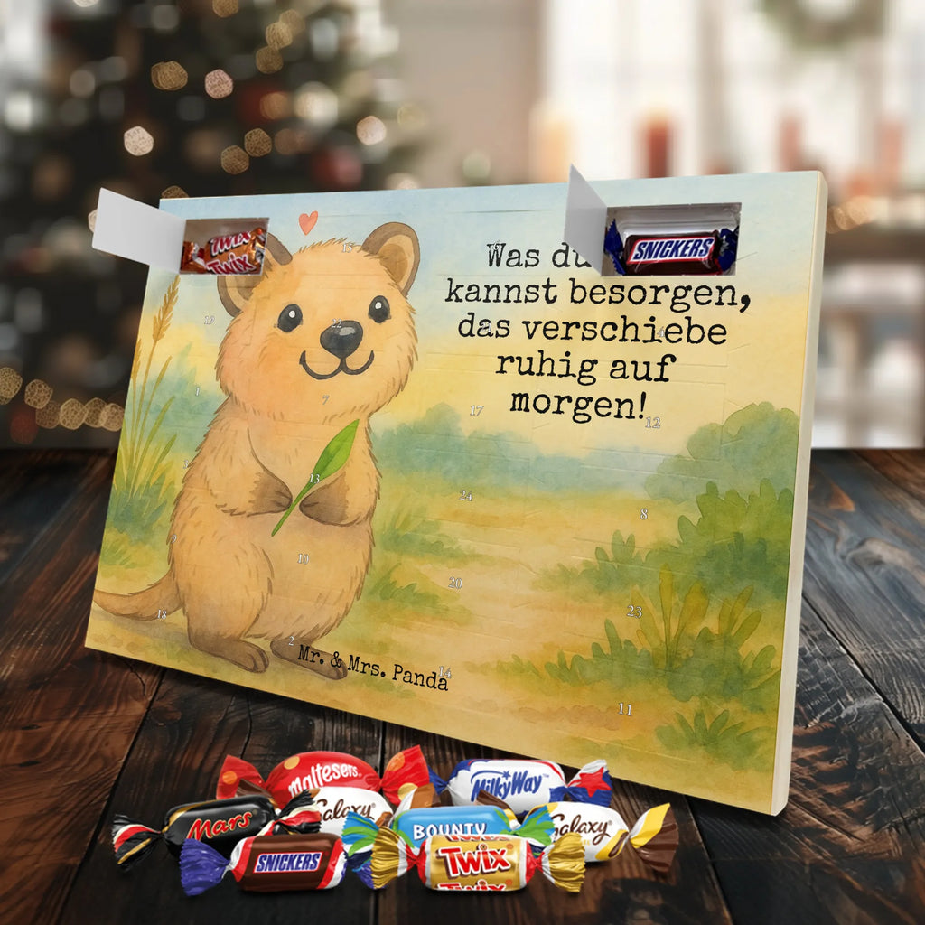 Chocolate advent calendar Quokka Happy Design card, gift ideas, gifts, small animals, cute, cute animal motives, hand drawn, funny sayings, good mood, special gifts, animal lover