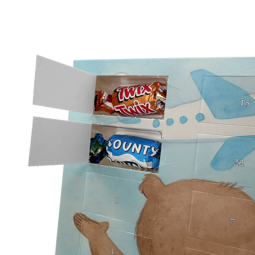 Chocolate advent calendar bear Airplane Design Loving, Two, Together, Marriage, Proposal of marriage, Love gift, gift for her, gift for him, anniversary gift, Valentine&#39;s Day Gift for Women Love Gift Anniversary Wedding Anniversary Party Favor Gift for Girlfriend Gift for Partner Boyfriend Gift Token of Love for Men for Husband