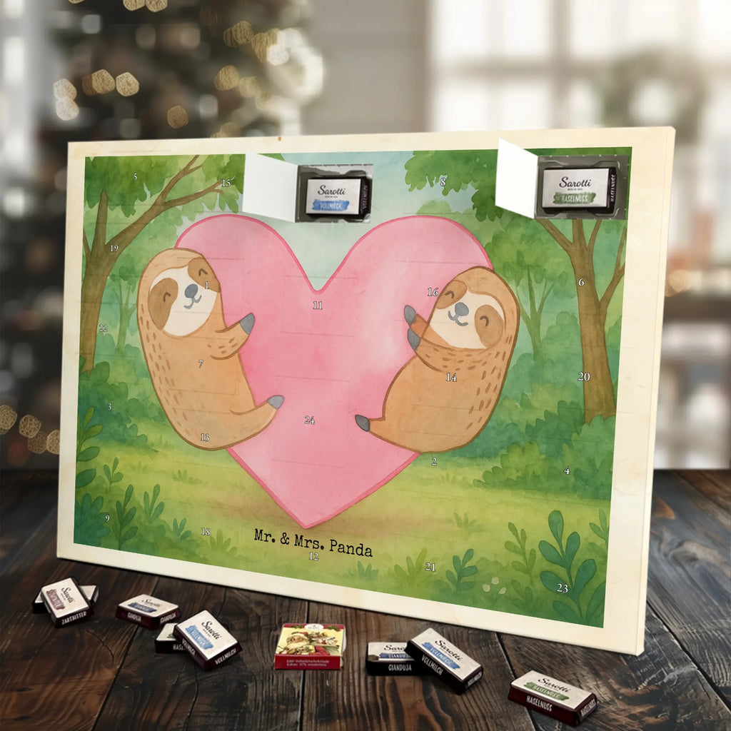 Chocolate advent calendar sloths Heart Design Loving, Two, Together, Marriage, Proposal of marriage, Love gift, gift for her, gift for him, anniversary gift, Valentine&#39;s Day Gift for Women Love Gift Anniversary Wedding Anniversary Party Favor Gift for Girlfriend Gift for Partner Boyfriend Gift Token of Love for Men for Husband