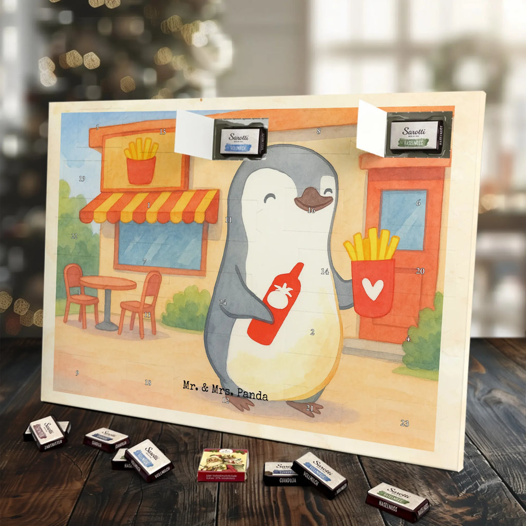 Chocolate advent calendar penguin French fries Design Loving, Two, Together, Marriage, Proposal of marriage, Love gift, gift for her, gift for him, anniversary gift, Valentine&#39;s Day Gift for Women Love Gift Anniversary Wedding Anniversary Party Favor Gift for Girlfriend Gift for Partner Boyfriend Gift Token of Love for Men for Husband
