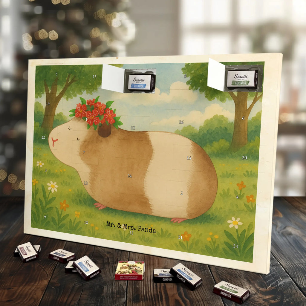 Chocolate advent calendar Guinea pig wisdom Design card, gift ideas, gifts, small animals, cute, cute animal motives, hand drawn, funny sayings, good mood, special gifts, animal lover, wonderland, saying, wisdom, reality, flower child, guinea pig, wonder