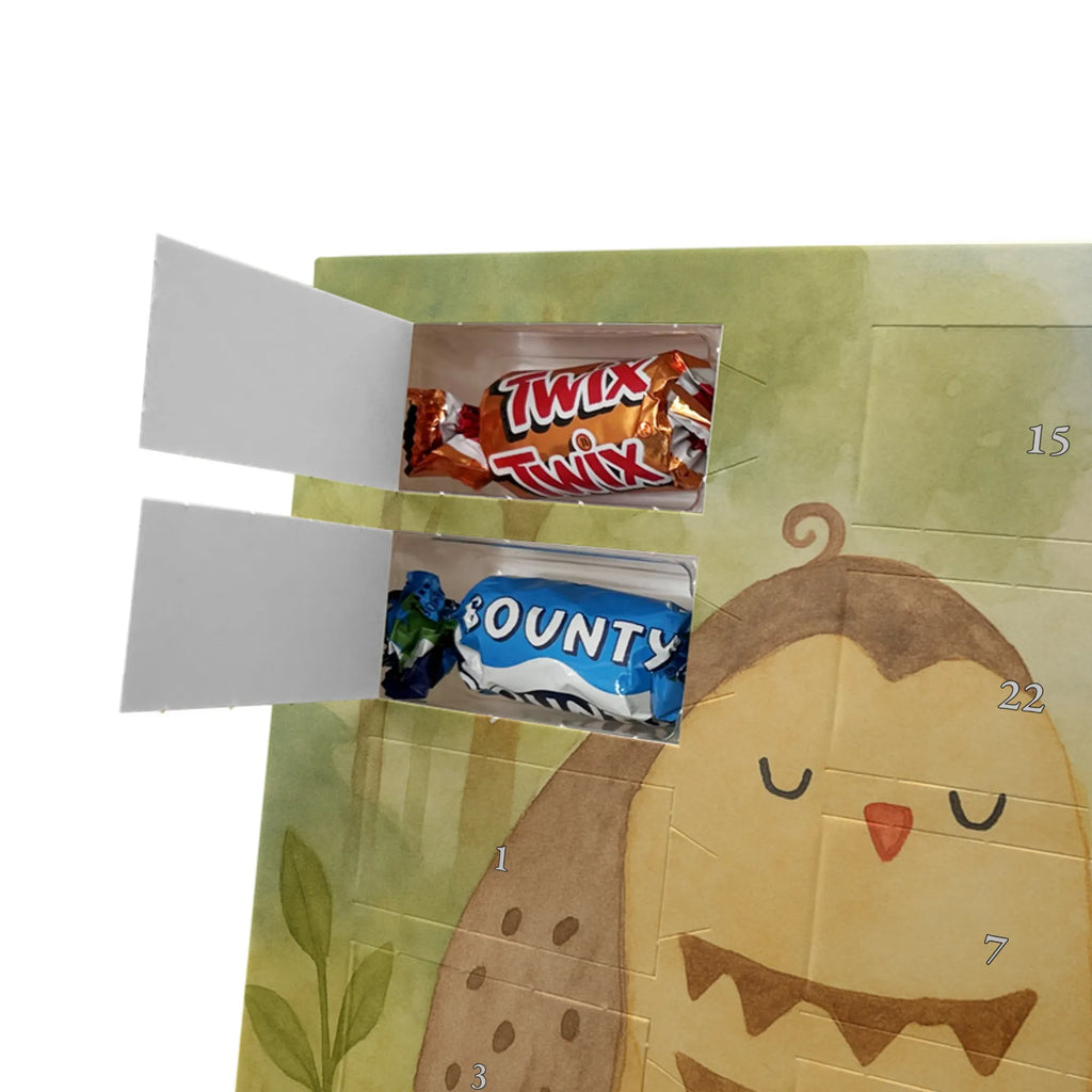 Chocolate advent calendar owls Love Design gift ideas, birthday present, forest animal, bird, nocturnal, illustrated, romantic gift, owl decor, Love saying, Wedding saying, Friend, Owl decoration, Girlfriend gift, Pun funny
