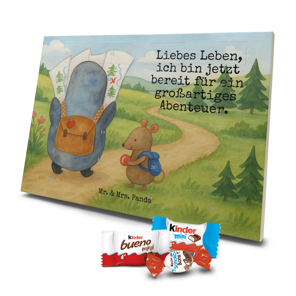 Chocolate advent calendar Penguin & Mouse Hiker Design North Pole, Penguins, adventurer, hiking, adventure, penguins, road trip, excursion