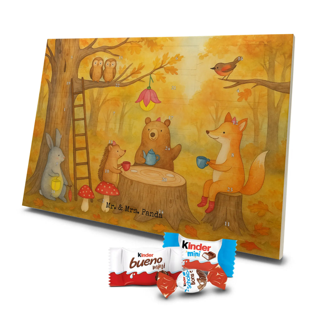 Chocolate advent calendar forest animals picnic Design card, gift ideas, gifts, small animals, cute, cute animal motives, hand drawn, funny sayings, good mood, special gifts, animal lover, mouse, forest, hare, squirrel, forest animals, picnic