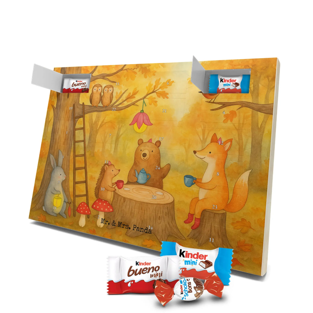 Chocolate advent calendar forest animals picnic Design card, gift ideas, gifts, small animals, cute, cute animal motives, hand drawn, funny sayings, good mood, special gifts, animal lover, mouse, forest, hare, squirrel, forest animals, picnic