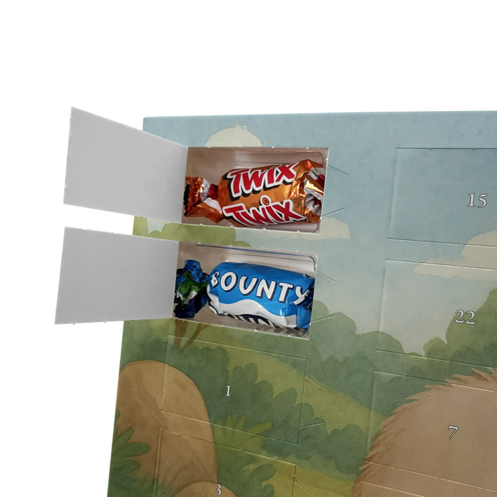 Chocolate advent calendar Wombat Design card, gift ideas, gifts, small animals, cute, cute animal motives, hand drawn, funny sayings, good mood, special gifts, animal lover, saying, life is beautiful, Australia