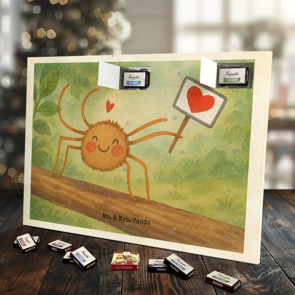 Chocolate advent calendar Spider Agatha Motivation Design Spider Agathe, Spider