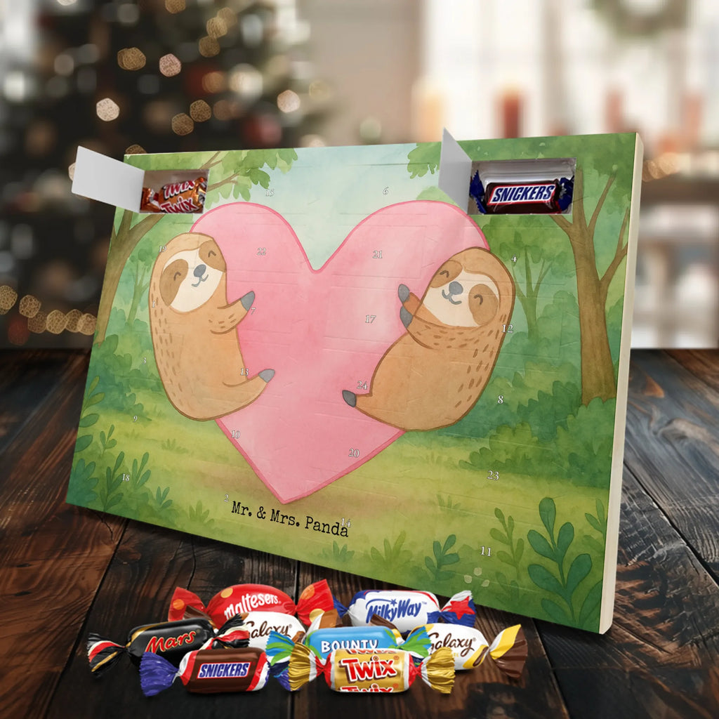 Chocolate advent calendar sloths Heart Design Loving, Two, Together, Marriage, Proposal of marriage, Love gift, gift for her, gift for him, anniversary gift, Valentine&#39;s Day Gift for Women Love Gift Anniversary Wedding Anniversary Party Favor Gift for Girlfriend Gift for Partner Boyfriend Gift Token of Love for Men for Husband
