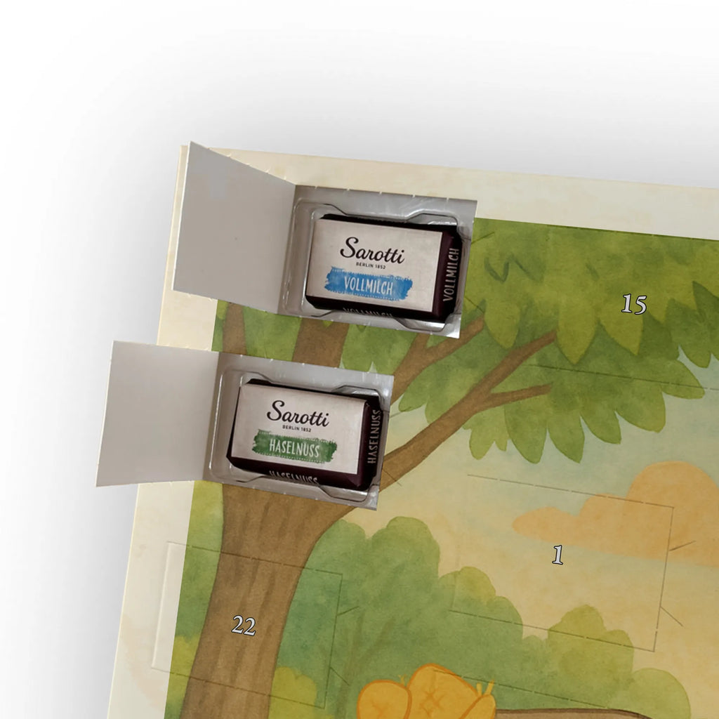 Chocolate advent calendar Bears with hats Design Father's Day, Mother's Day, father, role model, son, sons, children, favourite person, father-son, child, father's day