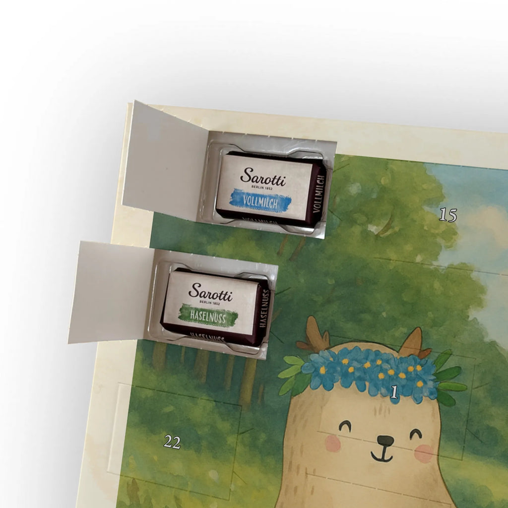 Chocolate advent calendar Bears with flower crown Design Father's Day, Mother's Day, favorite person, gift mommy. mother's day, daughter, daughters, best mommy, world best mommy, bears, favorite mommy, children, role model, child