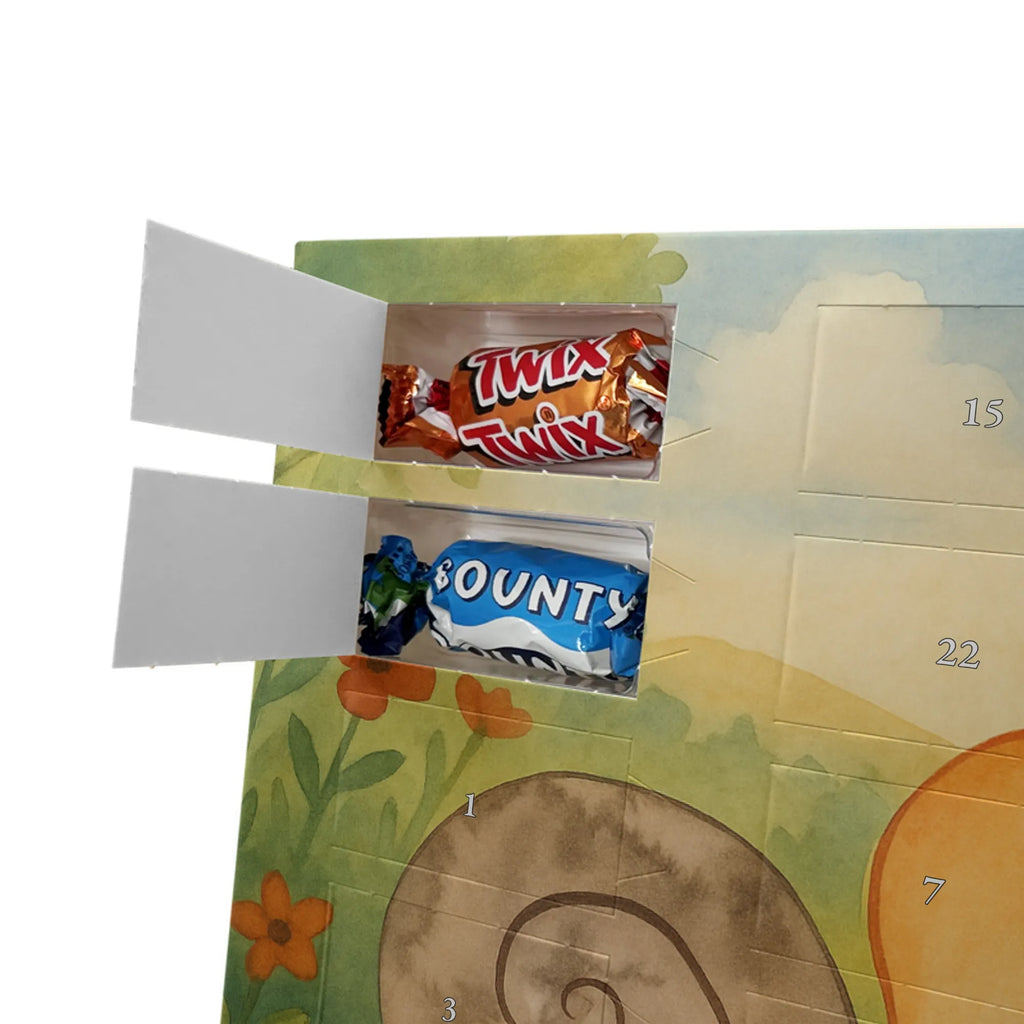 Chocolate advent calendar Snails in love Design Loving, Two, Together, Marriage, Proposal of marriage, Love gift, gift for her, gift for him, anniversary gift