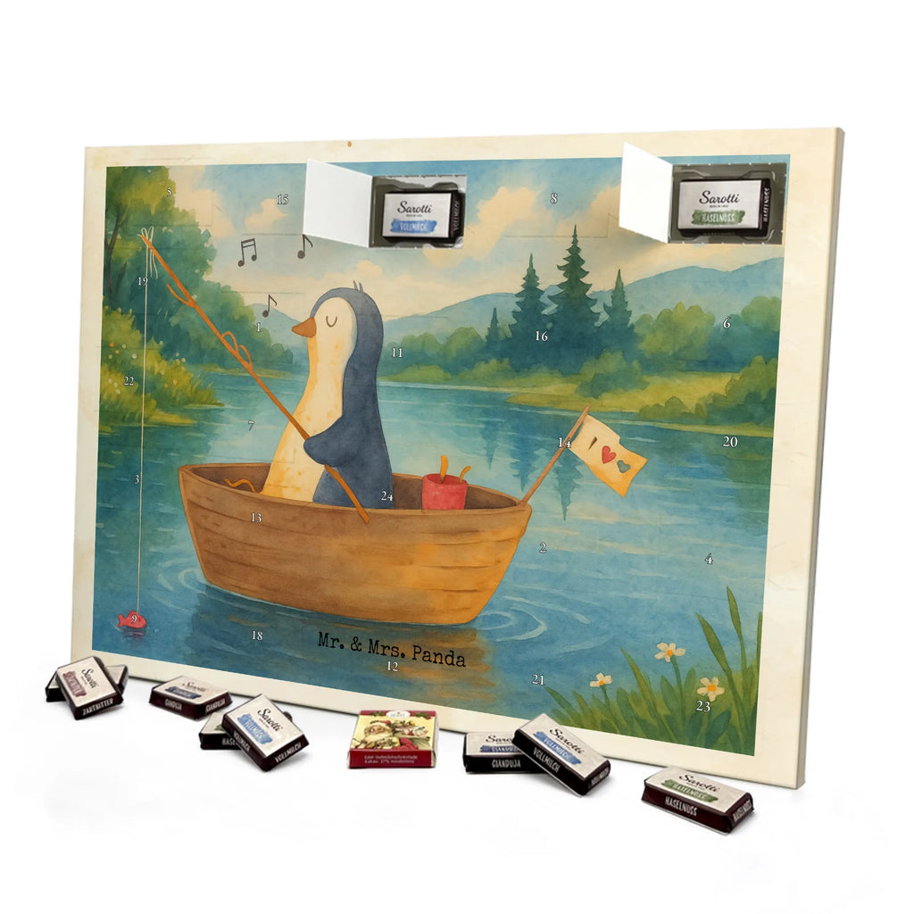Chocolate advent calendar Penguin fishing boat Design North Pole, Penguins, boat, divorce, fishing boat, gift idea heartache, penguins, new beginning, enjoy, fishing, love of life, new start, separation