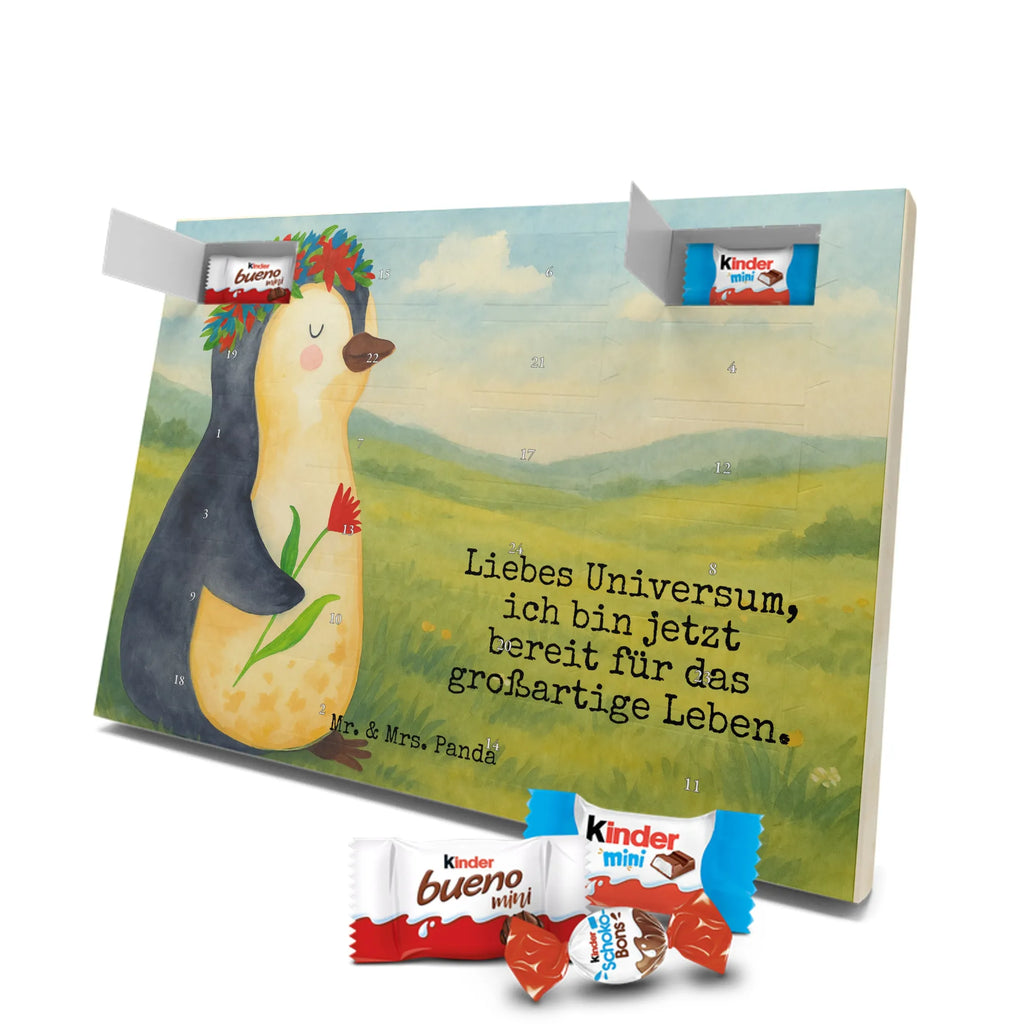 Chocolate advent calendar Penguin Flower Design North Pole, Penguins, penguins, goals in life, gift idea, love of life, lovesickness, wishes, universe, wreath of flowers, goals