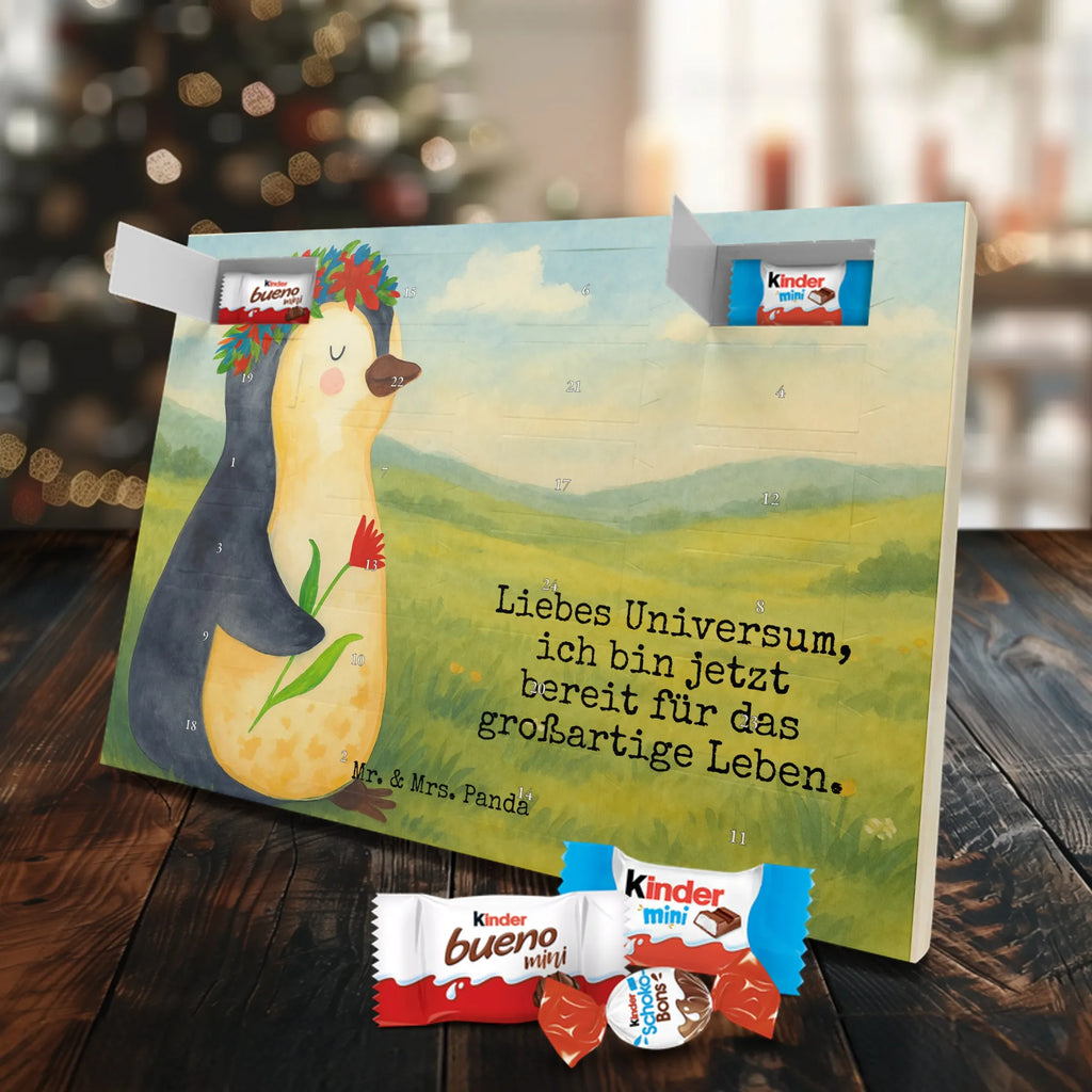 Chocolate advent calendar Penguin Flower Design North Pole, Penguins, penguins, goals in life, gift idea, love of life, lovesickness, wishes, universe, wreath of flowers, goals