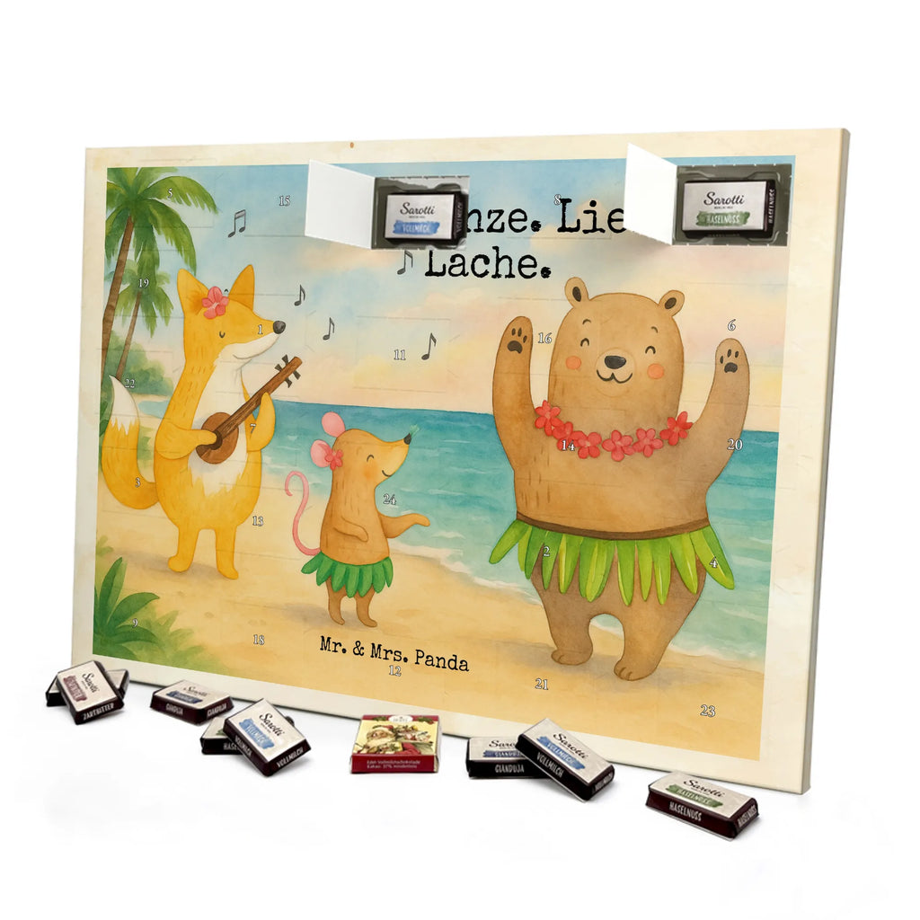 Chocolate advent calendar forest animals Aloha Design card, gift ideas, gifts, small animals, cute, cute animal motives, hand drawn, funny sayings, good mood, special gifts, animal lover, rabbit, dancing, forest animals, music, laughter, forest