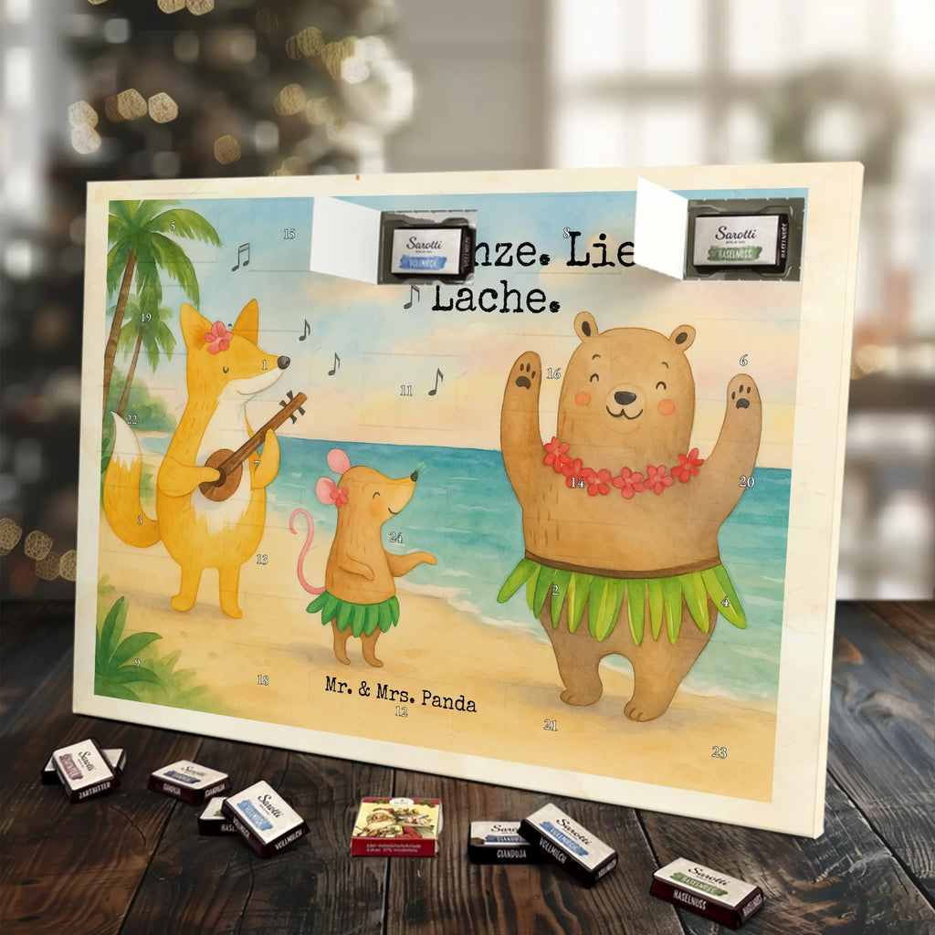 Chocolate advent calendar forest animals Aloha Design card, gift ideas, gifts, small animals, cute, cute animal motives, hand drawn, funny sayings, good mood, special gifts, animal lover, rabbit, dancing, forest animals, music, laughter, forest