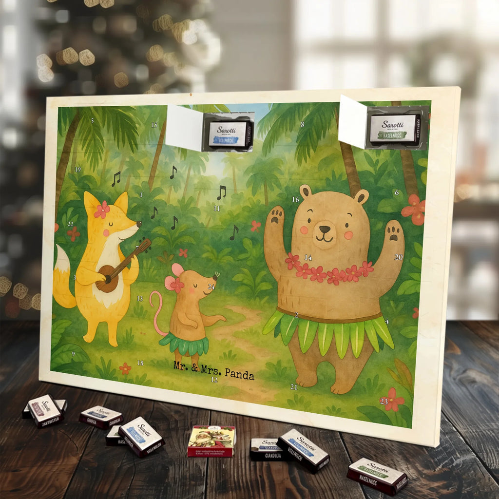 Chocolate advent calendar forest animals Aloha Design card, gift ideas, gifts, small animals, cute, cute animal motives, hand drawn, funny sayings, good mood, special gifts, animal lover, rabbit, dancing, forest animals, music, laughter, forest