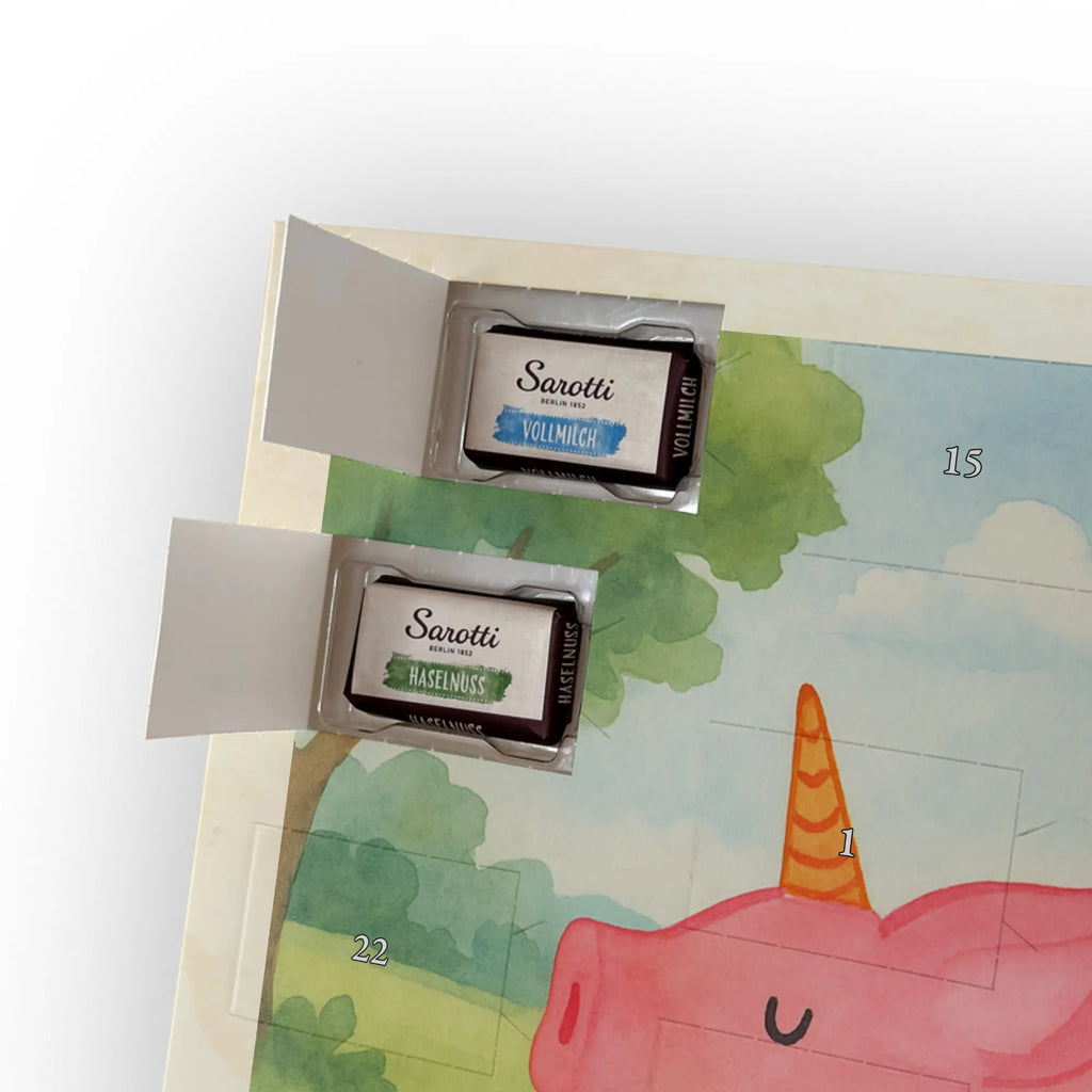 Chocolate advent calendar unicorn Pig Design Funny saying, pigcorn, piggycorn, girlfriend gift