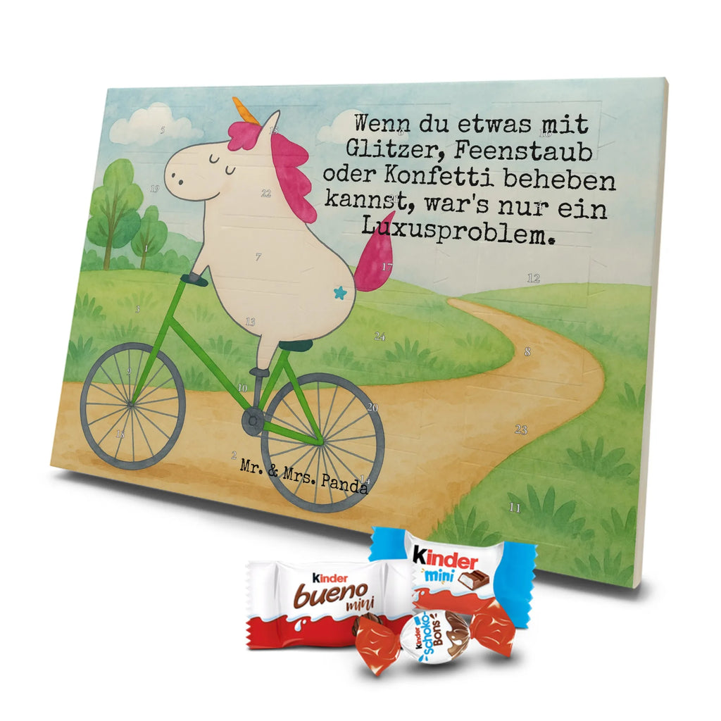Chocolate advent calendar unicorn cyclist Design wheel, confetti, fairy dust, cycling, present, love affliction, cyclist gift, grief, luxury problem