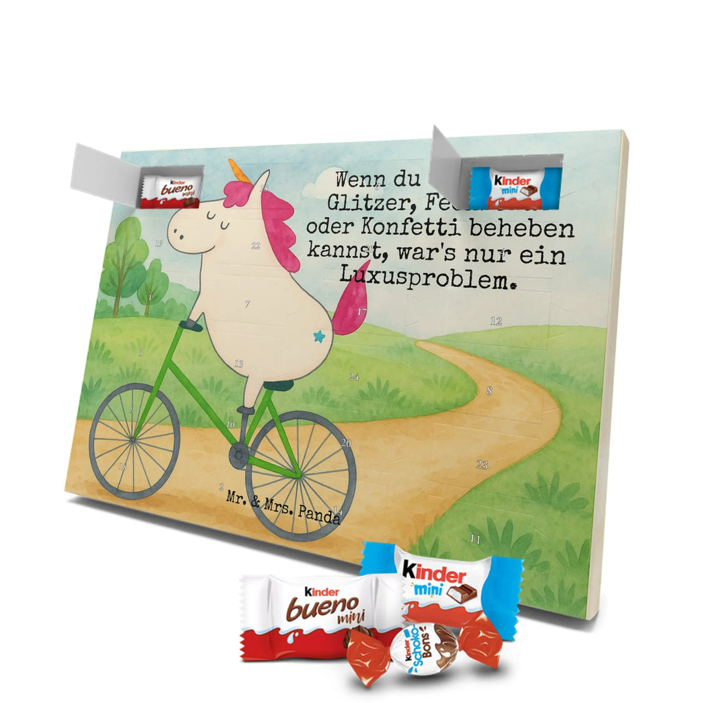Chocolate advent calendar unicorn cyclist Design wheel, confetti, fairy dust, cycling, present, love affliction, cyclist gift, grief, luxury problem