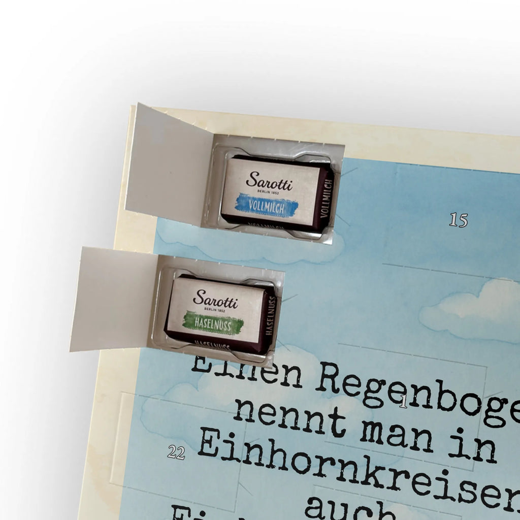 Chocolate advent calendar unicorn rainbow Design unicorn highway, rainbow, unicornpower, unicorn car, expressway, unicorn love, gift, birthday present