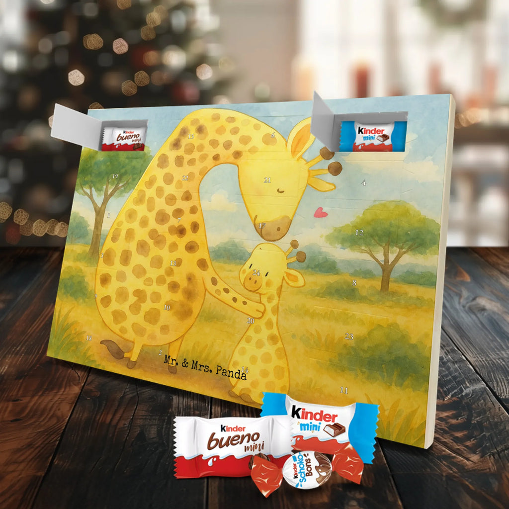 Chocolate advent calendar giraffe child Design Africa, mum, favourite person, child, son, daughter, mother