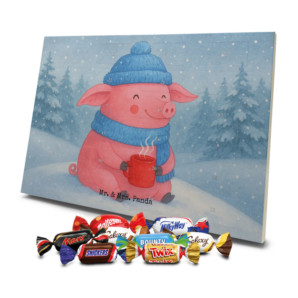 Chocolate advent calendar Pig Mulled wine Design Christmas time, snow, mulled wine, mulled pig, Christmas market, punch