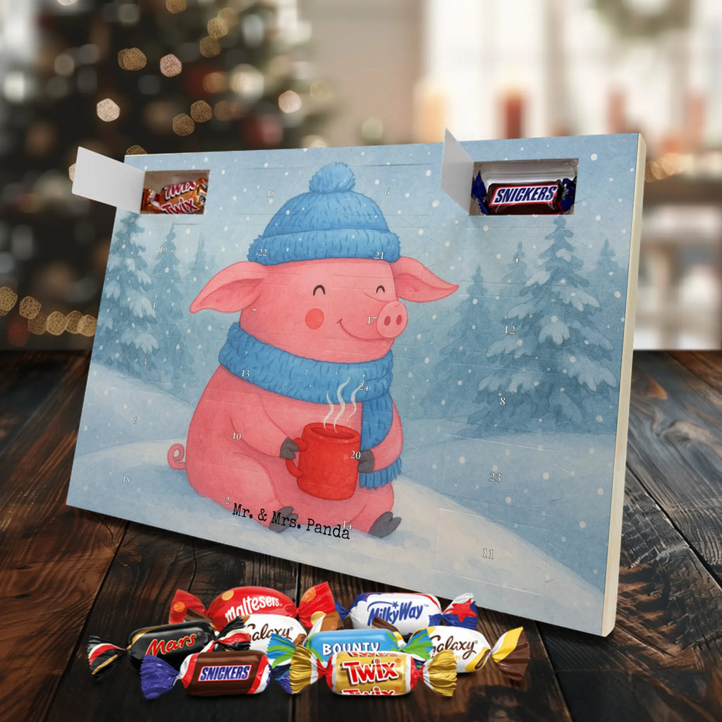 Chocolate advent calendar Pig Mulled wine Design Christmas time, snow, mulled wine, mulled pig, Christmas market, punch