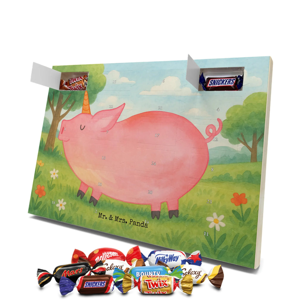 Chocolate advent calendar unicorn Pig Design Funny saying, pigcorn, piggycorn, girlfriend gift