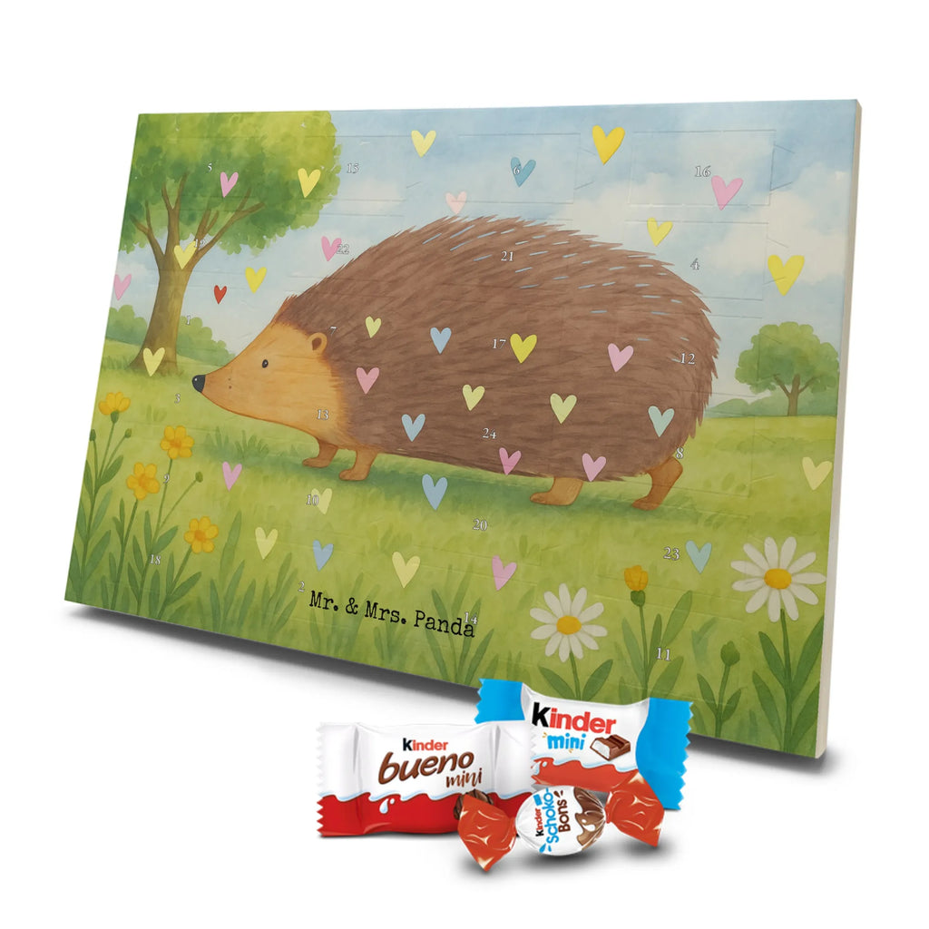 Chocolate advent calendar Hedgehog hearts Design card, gift ideas, gifts, small animals, cute, cute animal motives, hand drawn, funny sayings, good mood, special gifts, animal lover, hearts, trust, kiss, heart