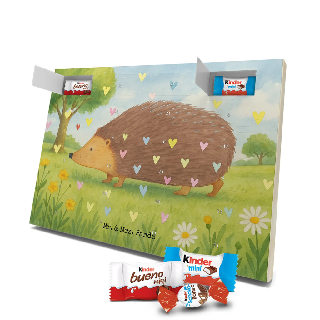 Chocolate advent calendar Hedgehog hearts Design card, gift ideas, gifts, small animals, cute, cute animal motives, hand drawn, funny sayings, good mood, special gifts, animal lover, hearts, trust, kiss, heart