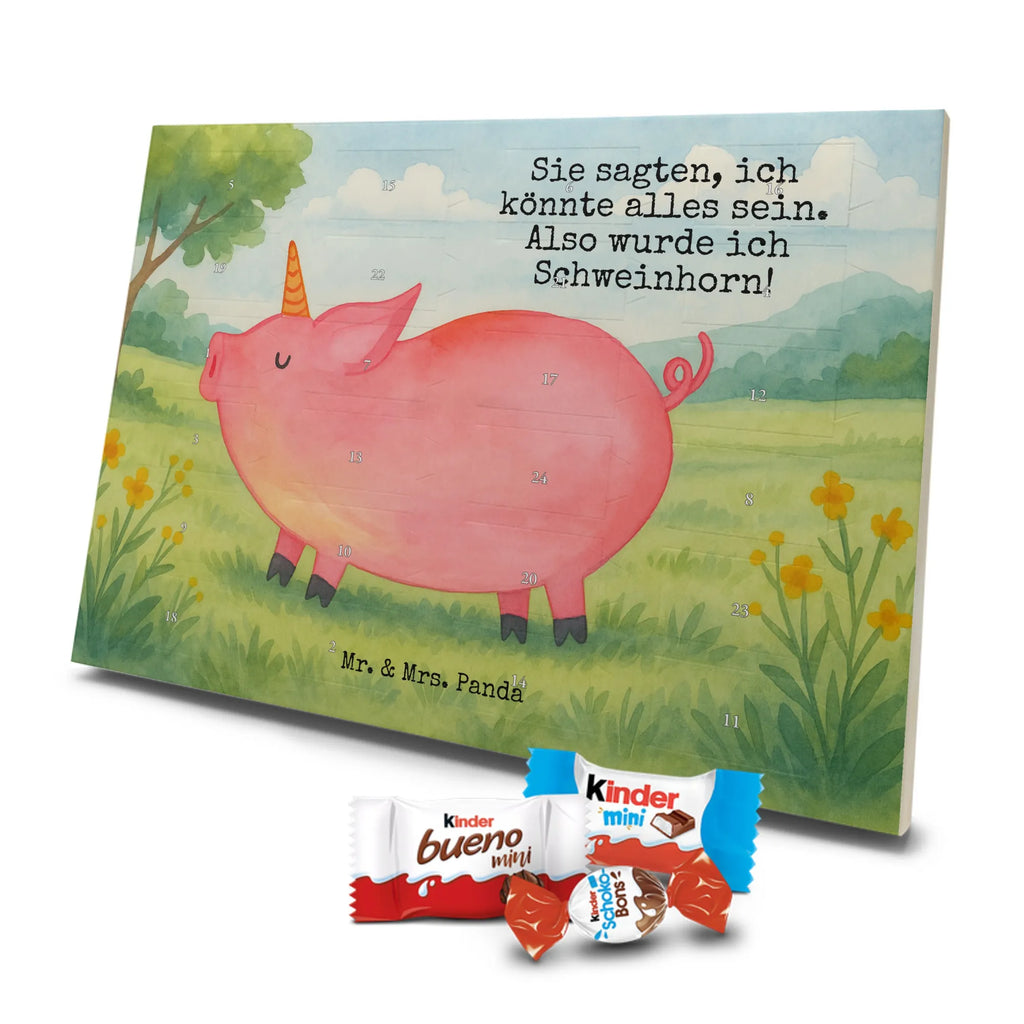 Chocolate advent calendar unicorn Pig Design Funny saying, pigcorn, piggycorn, girlfriend gift