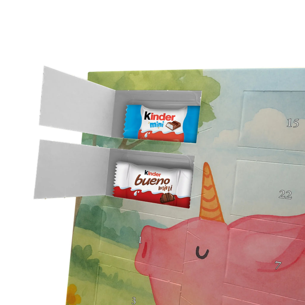 Chocolate advent calendar unicorn Pig Design Funny saying, pigcorn, piggycorn, girlfriend gift