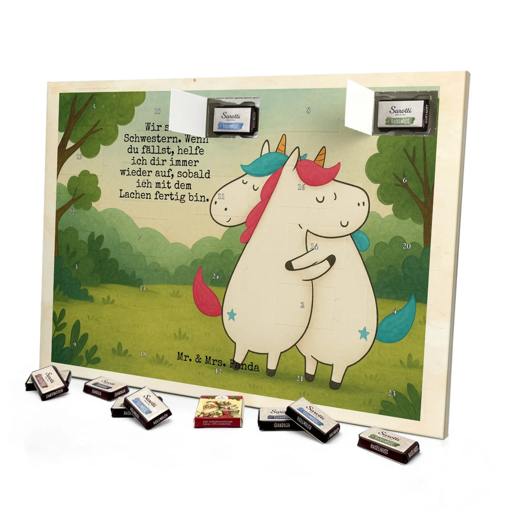 Chocolate advent calendar unicorns Embrace Design Sisters, Siblings, Girlfriends