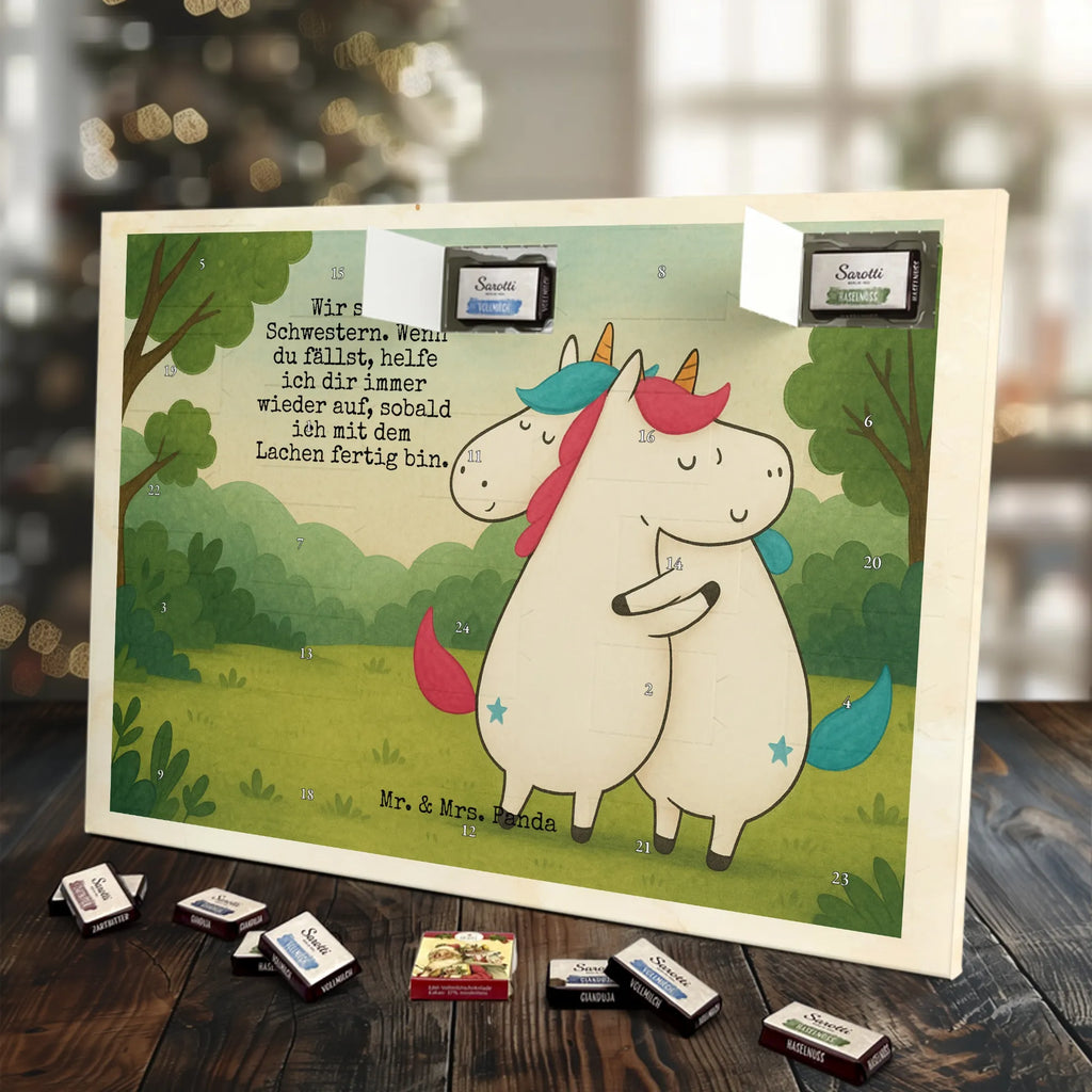 Chocolate advent calendar unicorns Embrace Design Sisters, Siblings, Girlfriends