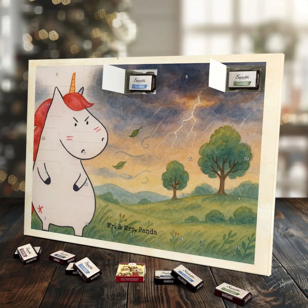 Chocolate advent calendar unicorn Fury Design reality, stupid questions, colleg gift, work, angry, office gift, listless, announcement