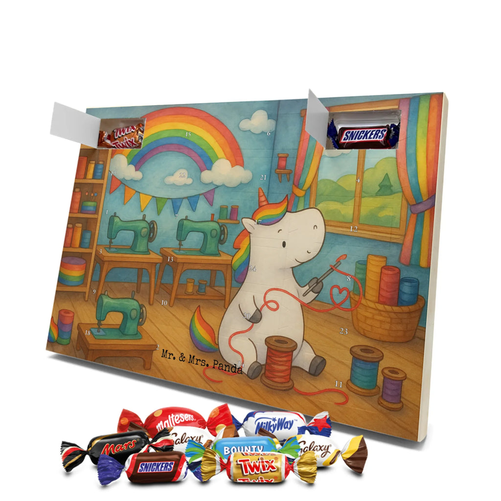 Chocolate advent calendar unicorn seamstress Design seamstress present, knitting, sew, sewing room, girlfriend, crochet, tinkering, seamstress gift