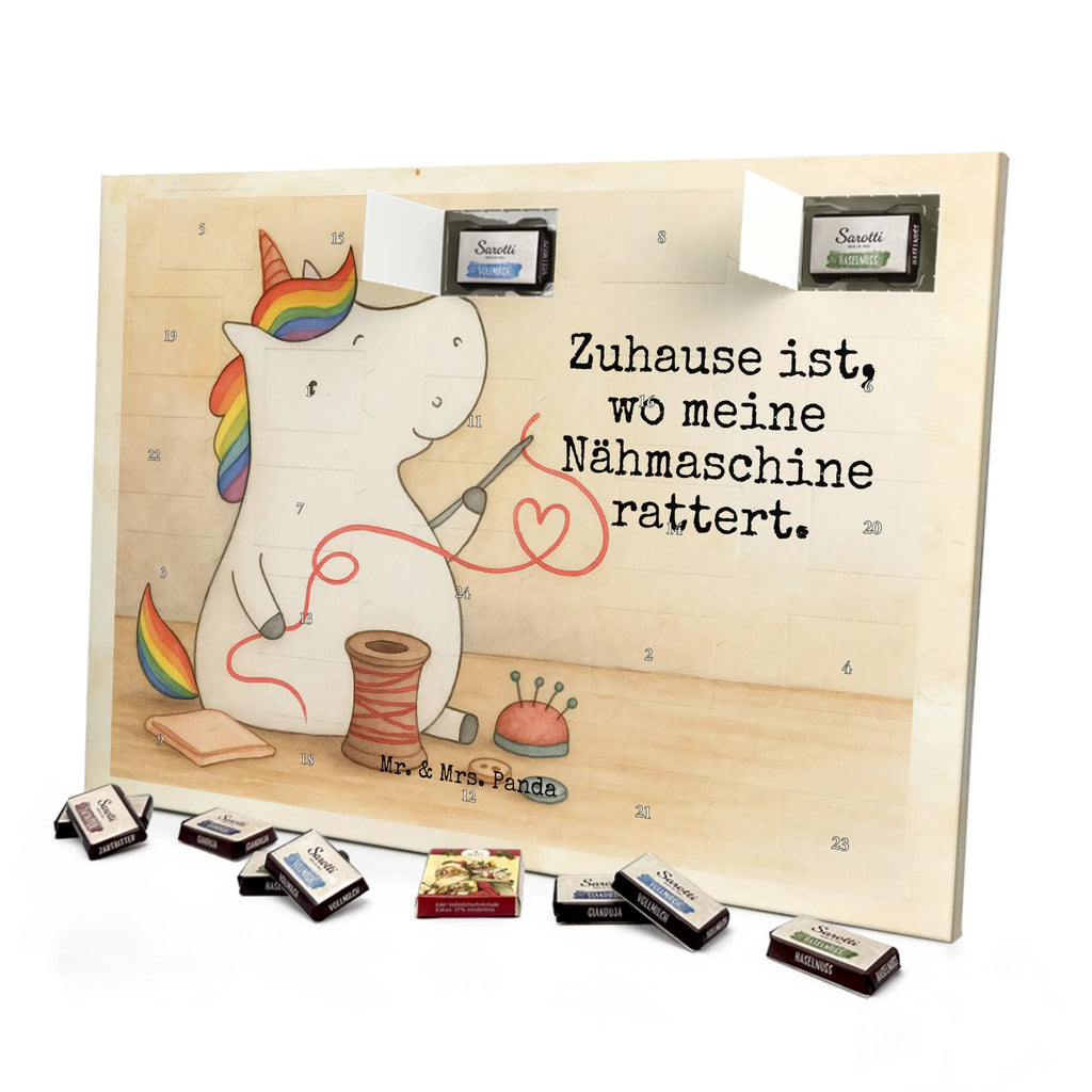 Chocolate advent calendar unicorn seamstress Design seamstress present, knitting, sew, sewing room, girlfriend, crochet, tinkering, seamstress gift