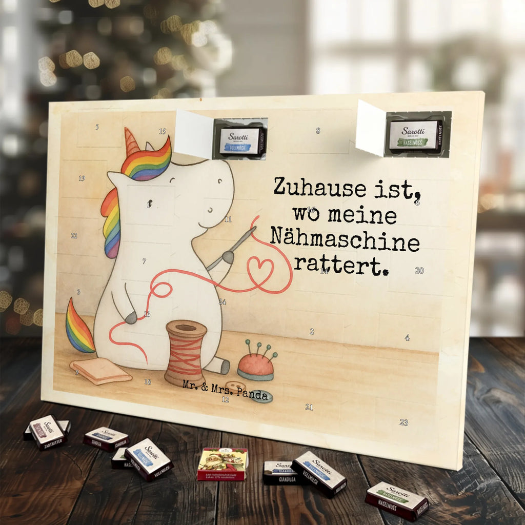 Chocolate advent calendar unicorn seamstress Design seamstress present, knitting, sew, sewing room, girlfriend, crochet, tinkering, seamstress gift