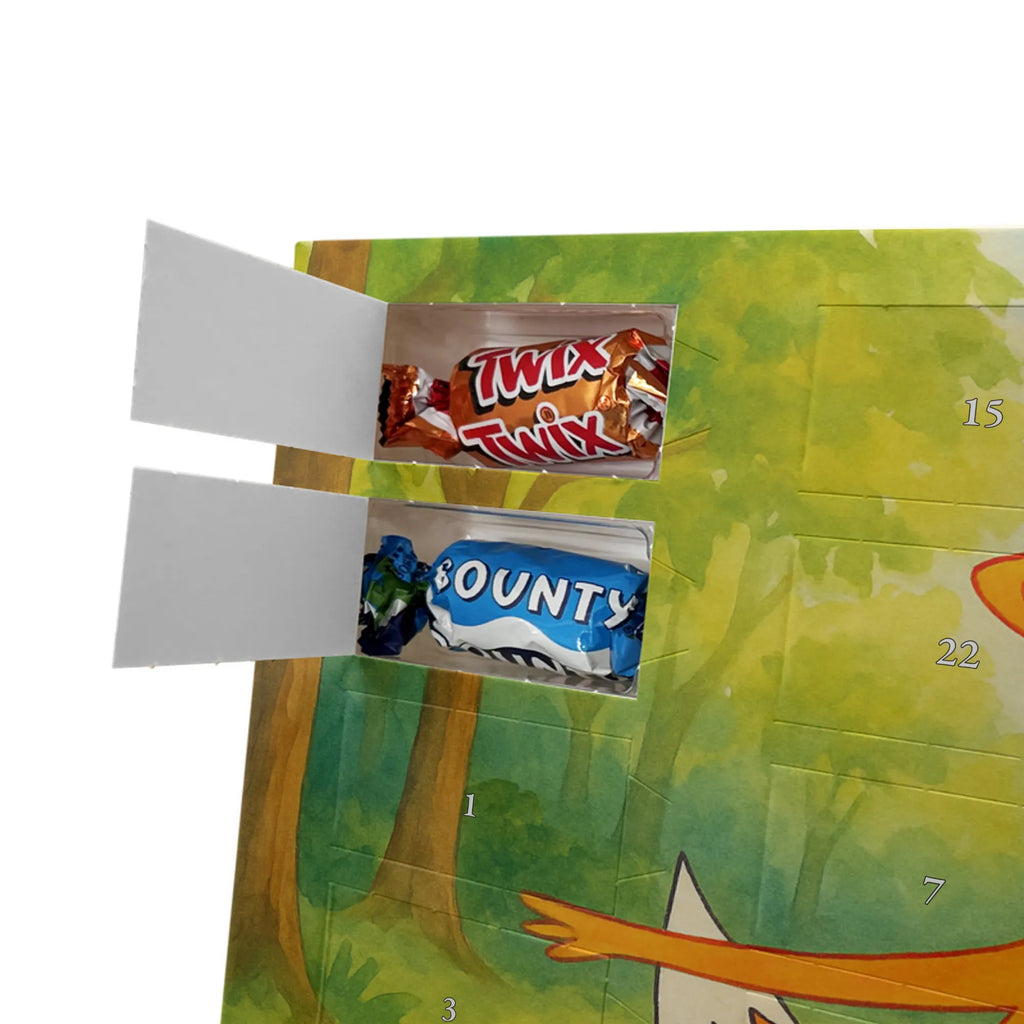 Chocolate advent calendar Fox ballerina Design animal lover, foxes, forest wildlife, clever as a fox, vixen, dancer, invitation, birthday, fox saying, dancing, ballet