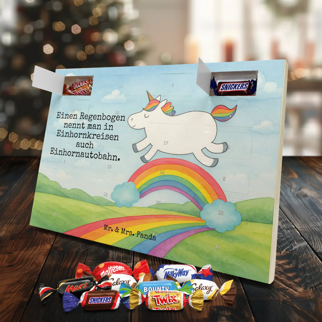 Chocolate advent calendar unicorn rainbow Design unicorn highway, rainbow, unicornpower, unicorn car, expressway, unicorn love, gift, birthday present