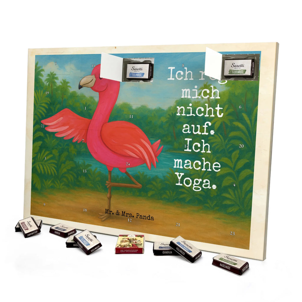 Chocolate advent calendar flamingo yoga Design children, gifts, gift idea, funny sayings, pink bird, bird of paradise, red, flamingo decoration, gift pink, adults, flamingo fans, vacation, unusual gifts in pink, pink gifts, girls gifts, small gifts, Caribbean feeling, relaxation, mindfulness, yoga exercise, bird, agitation, deep relaxation, anger