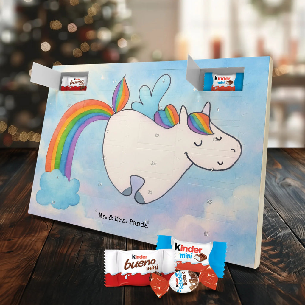 Chocolate advent calendar unicorn Pegasus Design saying fun, growing up, pegasus, playing, unicorn love, reality, rainbow