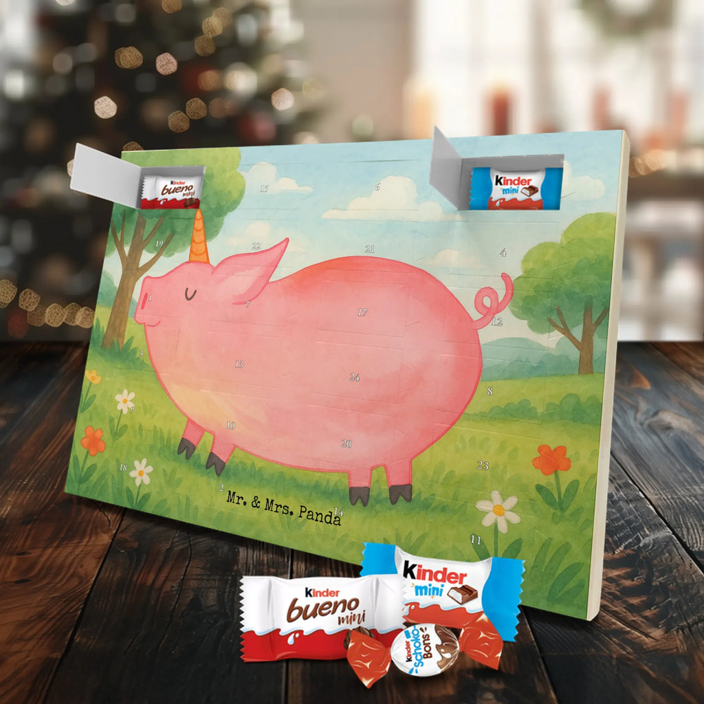 Chocolate advent calendar unicorn Pig Design Funny saying, pigcorn, piggycorn, girlfriend gift