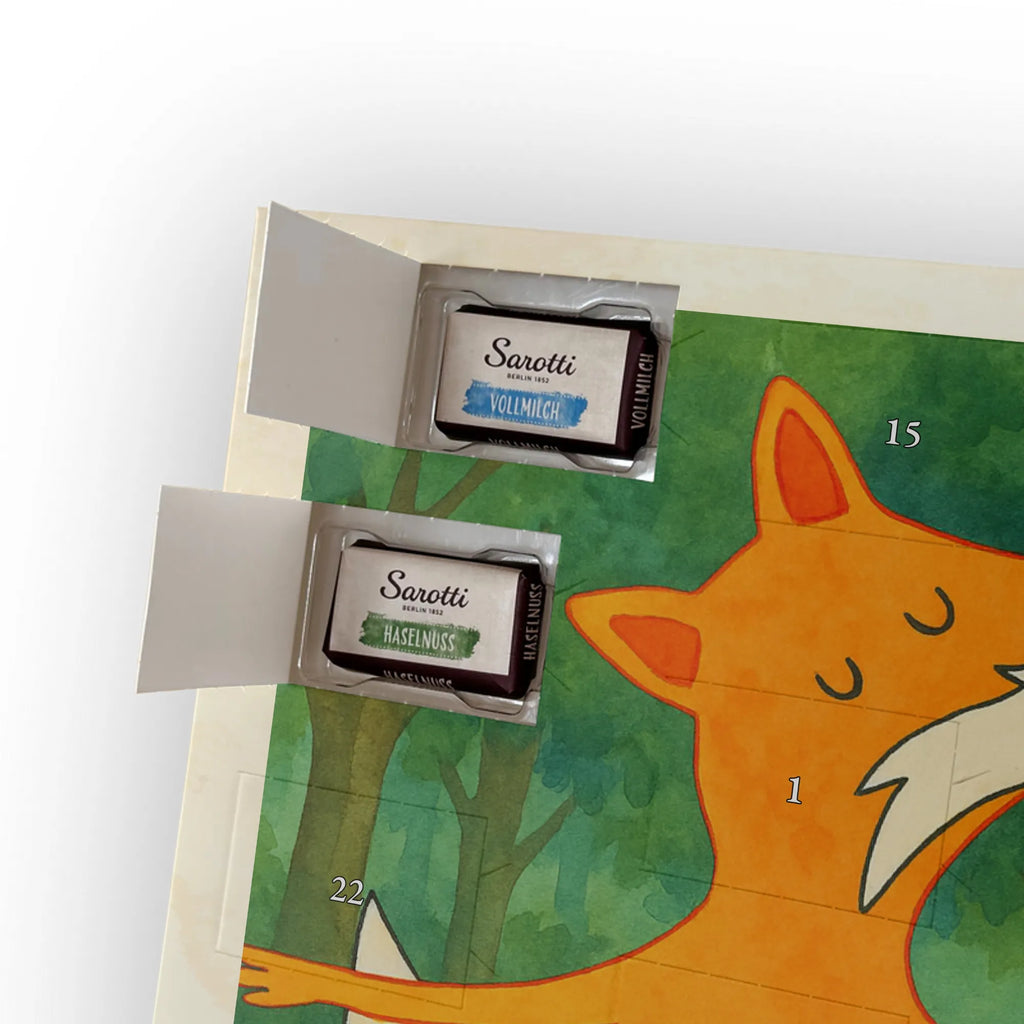 Chocolate advent calendar Fox ballerina Design animal lover, foxes, forest wildlife, clever as a fox, vixen, dancer, invitation, birthday, fox saying, dancing, ballet