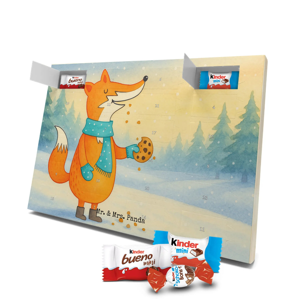 Chocolate advent calendar Fox biscuit Design animal lover, foxes, forest wildlife, clever as a fox, cookies, baking saying, kitchen decoration, christmas time, christmas present