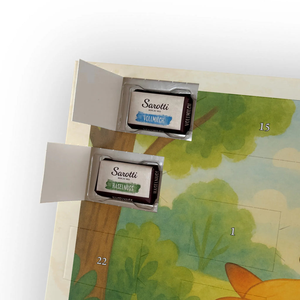 Chocolate advent calendar Fox mummy Design Father's Day, Mother's Day, best daughter, favourite daughter, daughter, mother, present