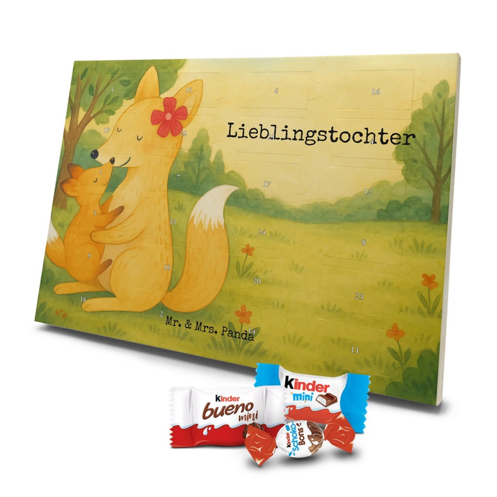 Chocolate advent calendar Fox mummy Design Father's Day, Mother's Day, best daughter, favourite daughter, daughter, mother, present