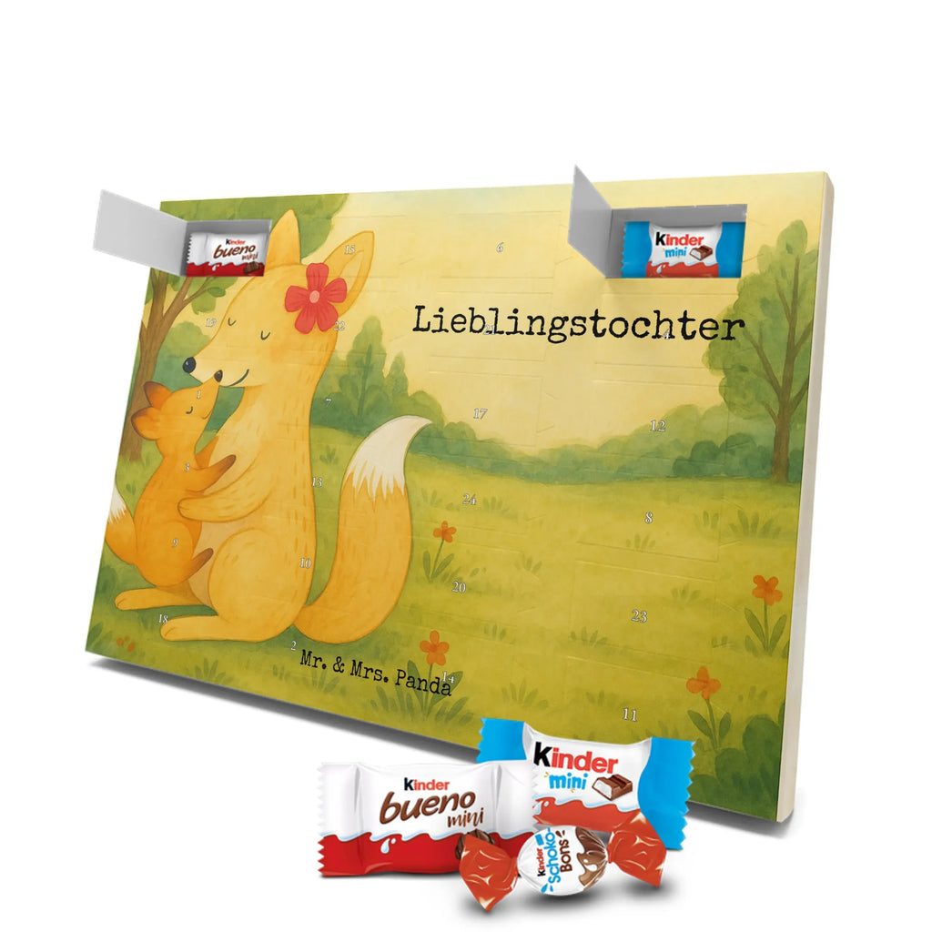 Chocolate advent calendar Fox mummy Design Father's Day, Mother's Day, best daughter, favourite daughter, daughter, mother, present